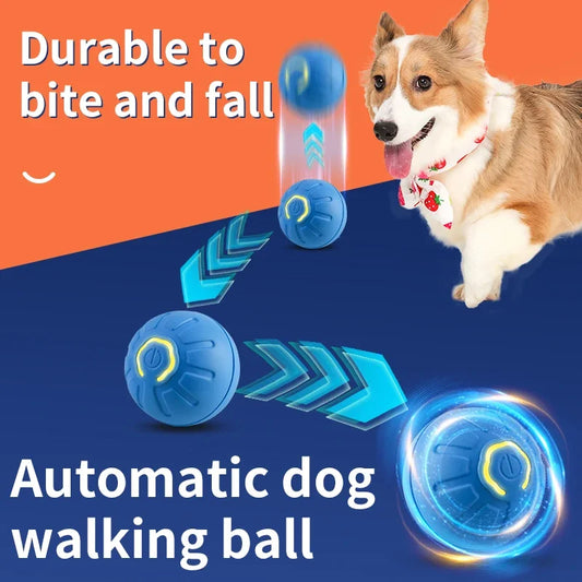 Auto Moving Smart Pet Ball – USB Rechargeable Toy