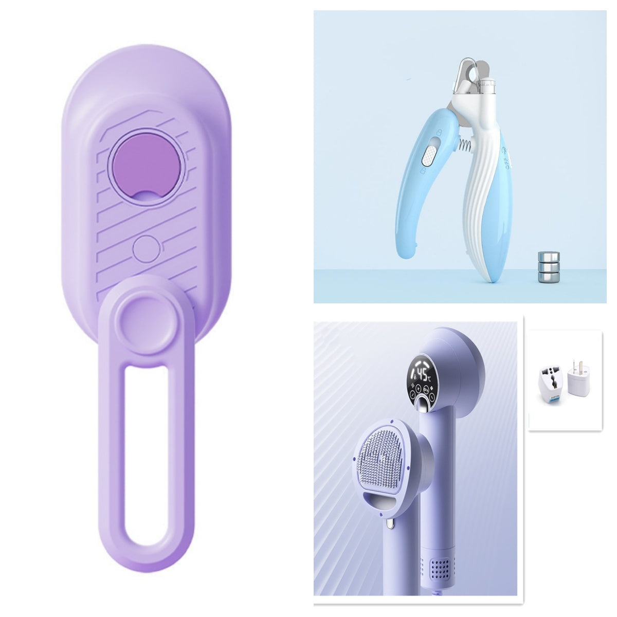 LED Light Pet Nail Clippers & Electric Nail Grinder for Dogs and Cats