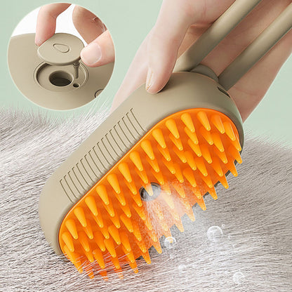 Electric Steam Pet Brush – 3-in-1 Grooming & Hair Removal