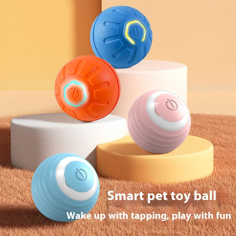 Auto Moving Smart Pet Ball – USB Rechargeable Toy