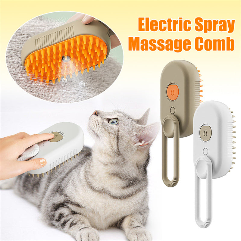 Electric Steam Pet Brush – 3-in-1 Grooming & Hair Removal