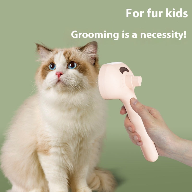 2-in-1 Pet Spray Grooming Comb – Dematting & Fur Removal