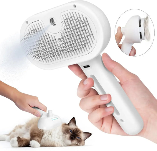 2-in-1 Pet Spray Grooming Comb – Dematting & Fur Removal