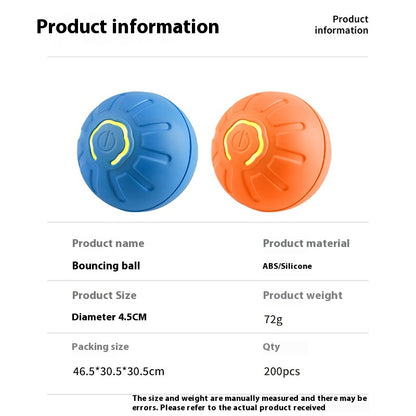 Auto Moving Smart Pet Ball – USB Rechargeable Toy