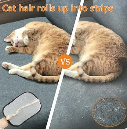 Pet Hair Removal Gloves – Dual-Sided Electrostatic Fur Cleaner