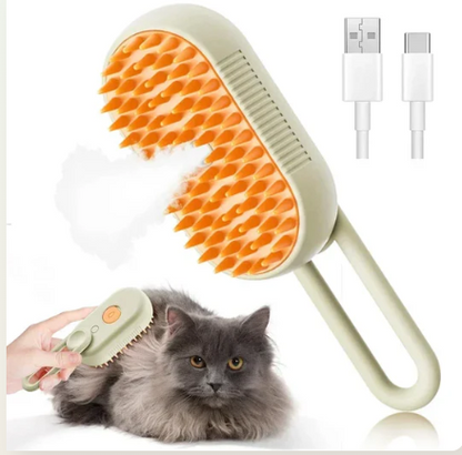 Electric Steam Pet Brush – 3-in-1 Grooming & Hair Removal