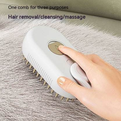 Electric Steam Pet Brush – 3-in-1 Grooming & Hair Removal