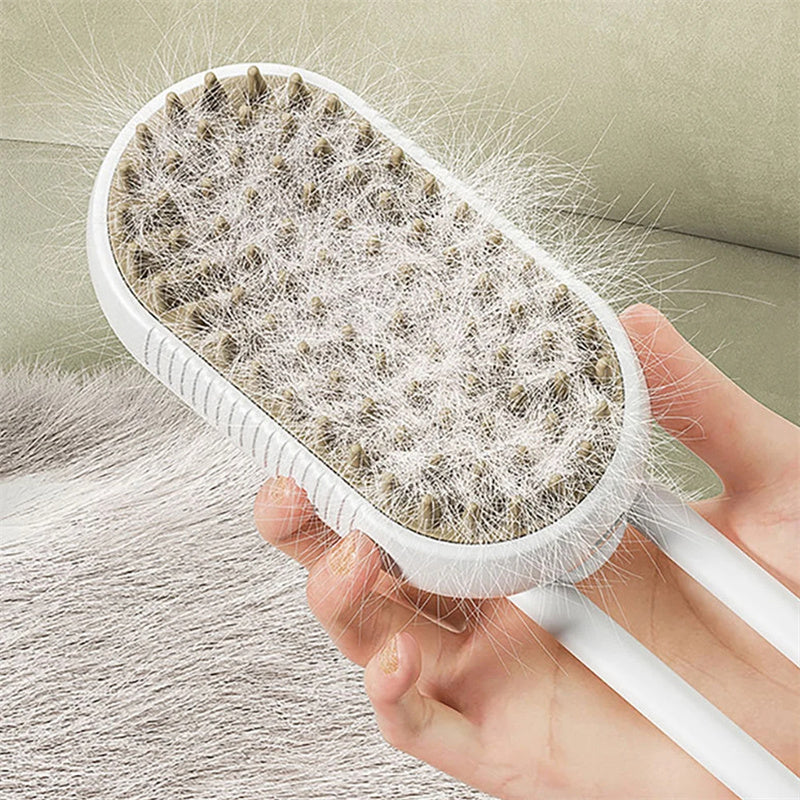 Electric Steam Pet Brush – 3-in-1 Grooming & Hair Removal