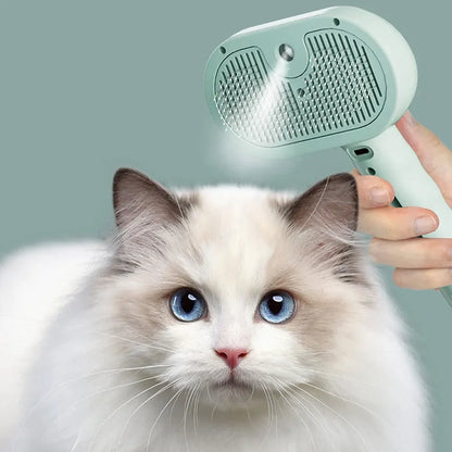 2-in-1 Pet Spray Grooming Comb – Dematting & Fur Removal